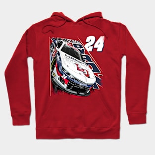 William Byron Red Racing Hoodie